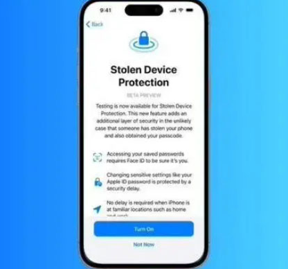 安定苹果授权维修店分享被盗设备保护功能开启方法 