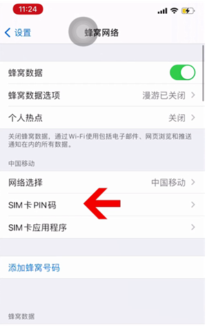 安定苹果14维修网分享如何给iPhone14的SIM卡设置密码 