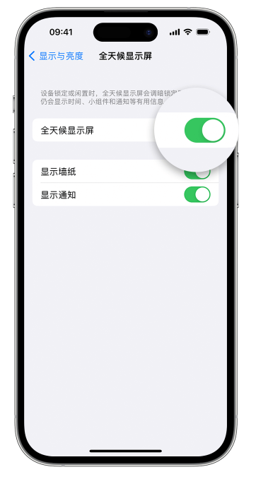 安定苹果14维修店分享如何自定义 iPhone 14 Pro 常亮显示屏 