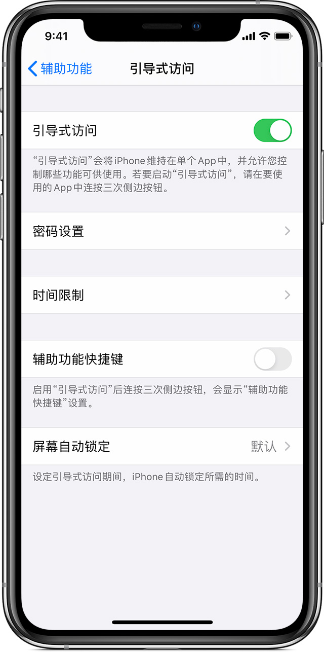 安定苹果手机维修分享如何在 iPhone 上退出引导式访问 