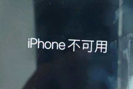 安定苹果服务网点分享锁屏界面显示“iPhone 不可用”如何解决 