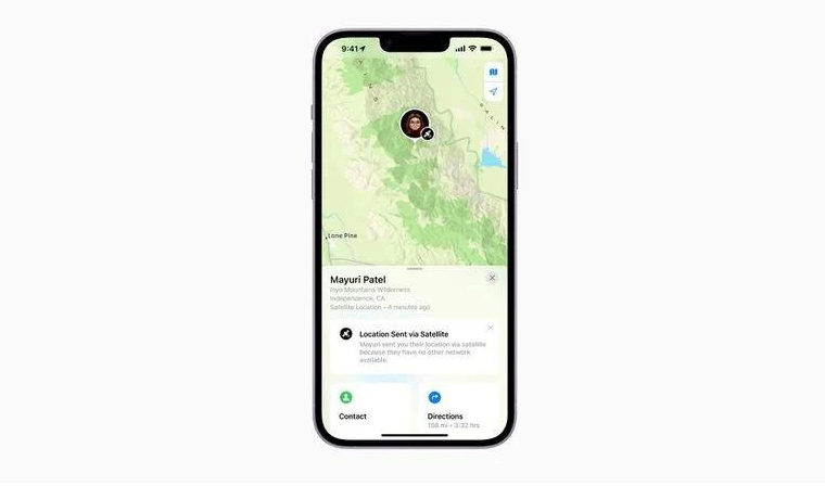 安定苹果14维修分享iPhone14系列中 FindMy功能通过卫星分享位置方法教程 